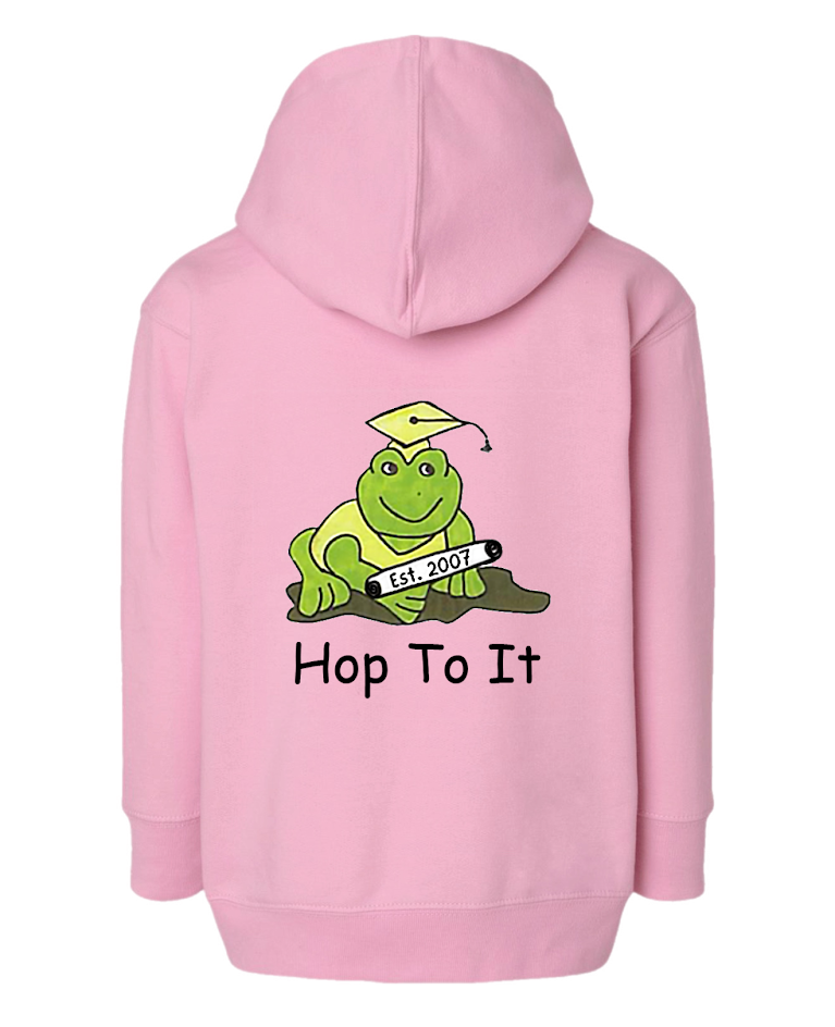 Hop To It Toddler Full-Zip Fleece Hoodie Sweatshirt