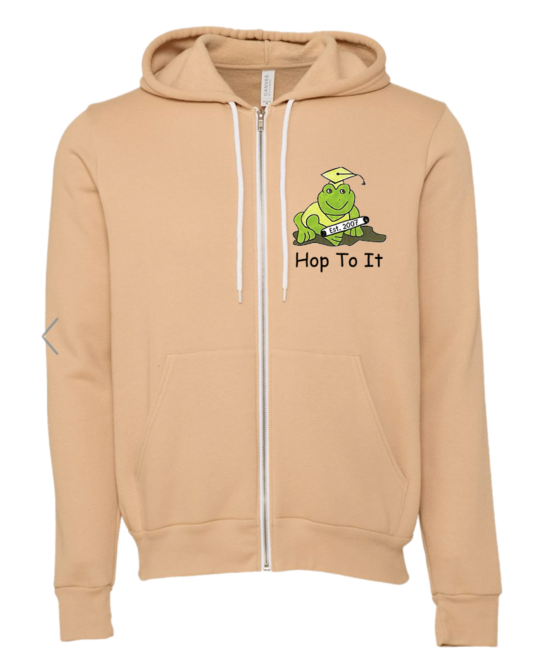 Hop To It Adult Zipper Hoodies