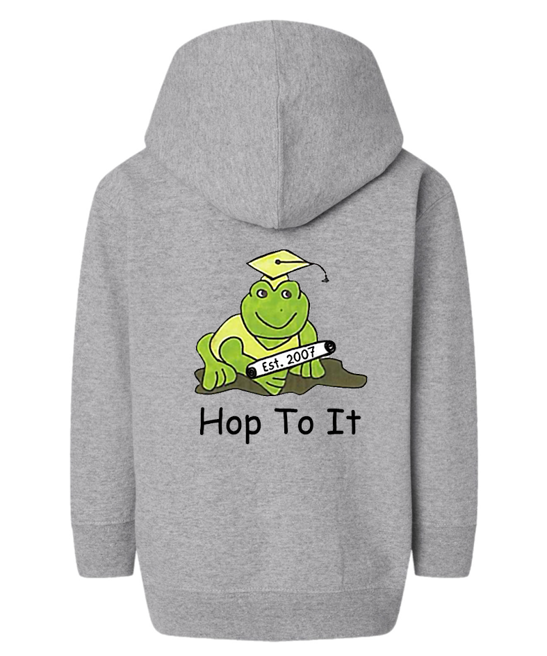 Hop To It Toddler Full-Zip Fleece Hoodie Sweatshirt