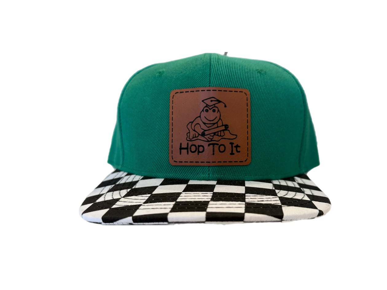 Hop To It Hat With Leatherette Patch