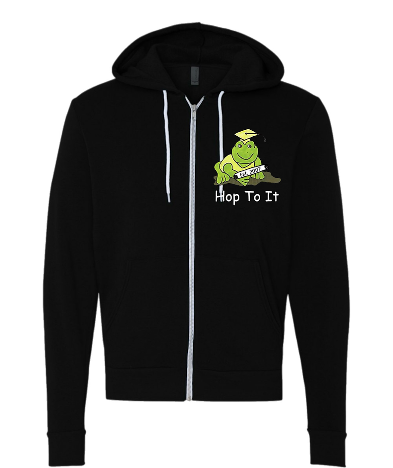 Hop To It Adult Zipper Hoodies