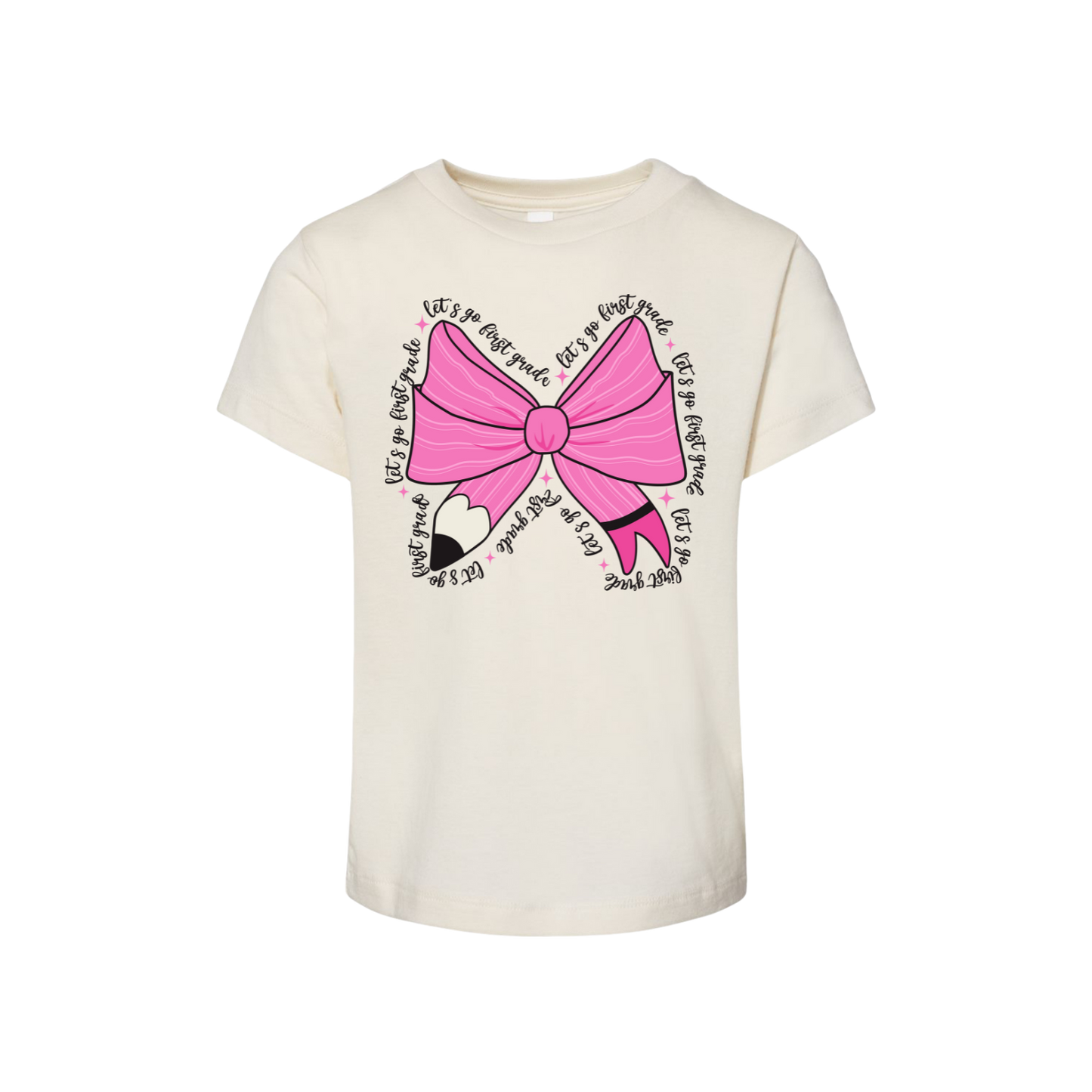 Back To School "Lets Go First Grade" Youth Tee