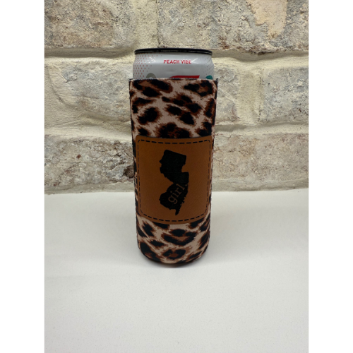 Tall/Slim Leopard Koozie