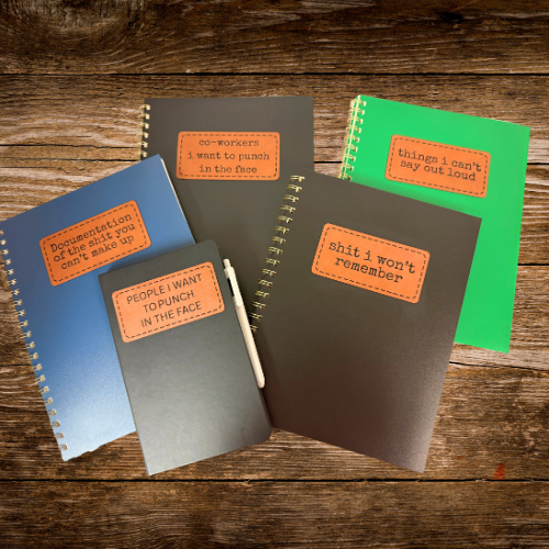 Notebook With Funny Tag