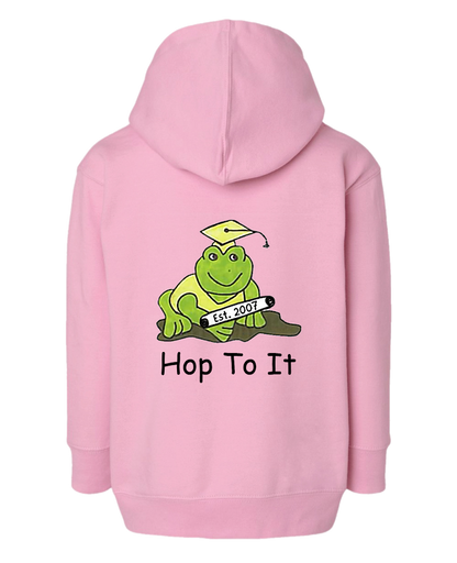 Hop To It Toddler Full-Zip Fleece Hoodie Sweatshirt
