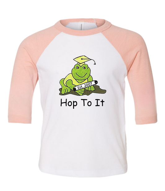 Hop To It Three-Quarter Sleeve Baseball Tee