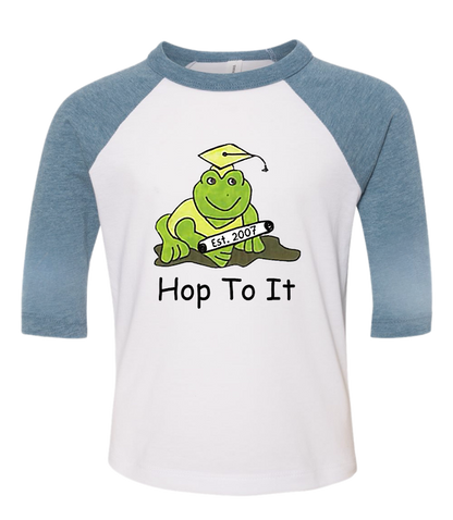 Hop To It Three-Quarter Sleeve Baseball Tee