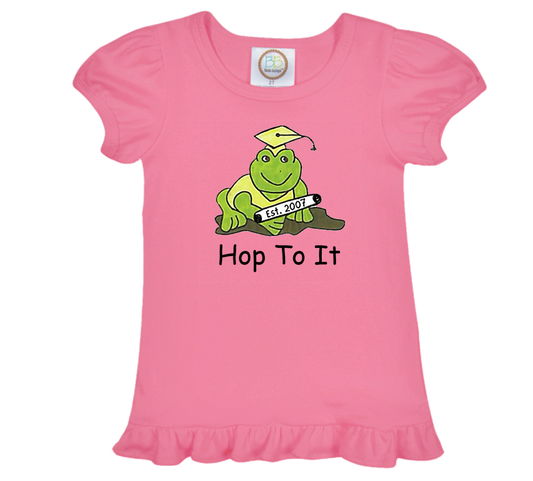 Hop To It Ruffle Sleeve Tee