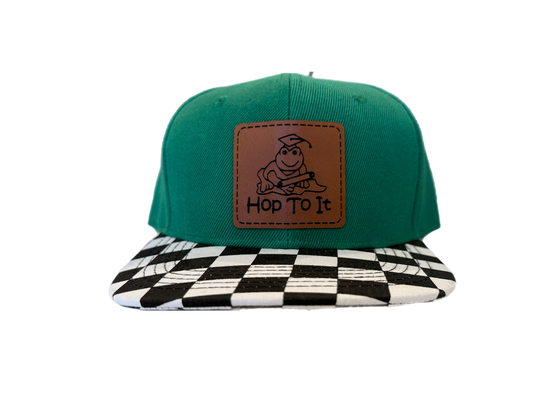 Hop To It Hat With Leatherette Patch