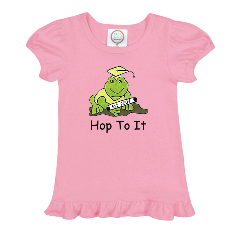 Hop To It Ruffle Sleeve Tee