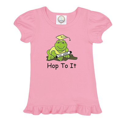 Hop To It Ruffle Sleeve Tee