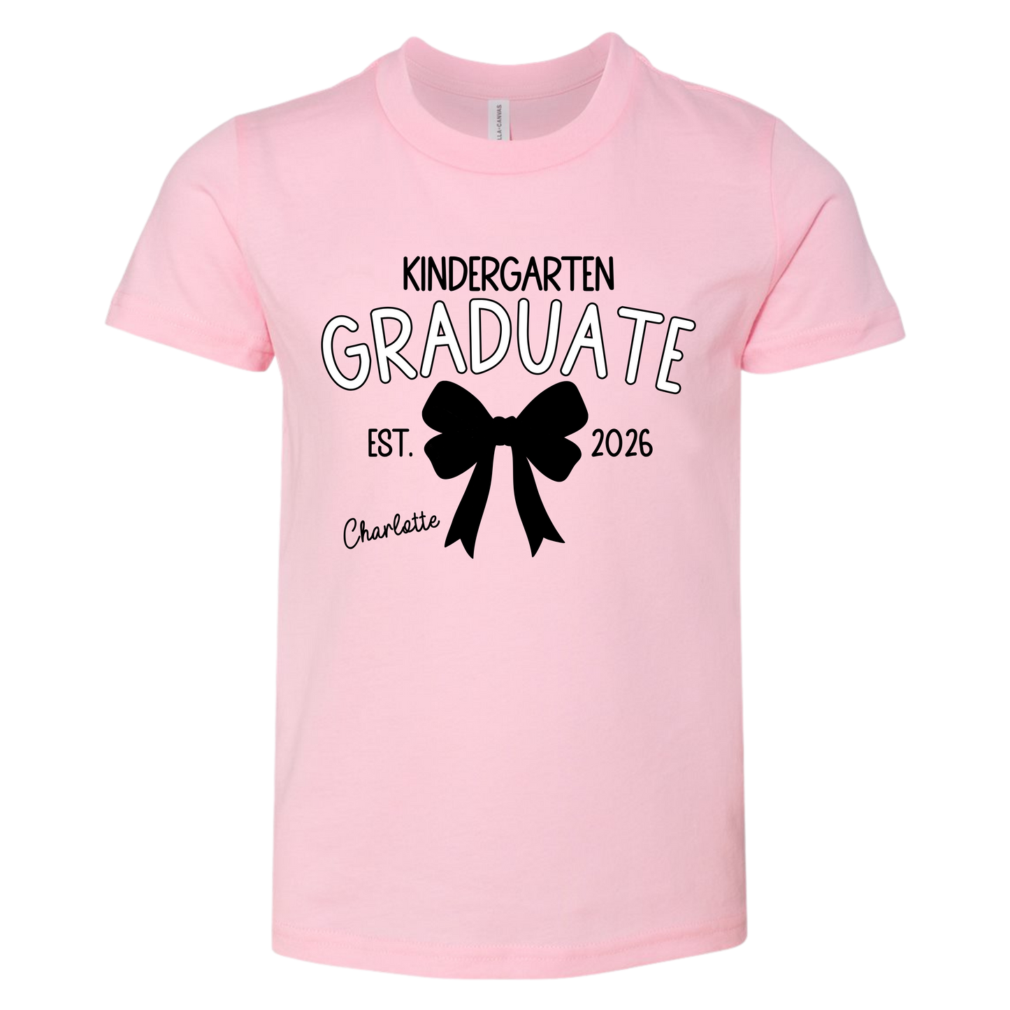 Customizable Name Kindergarten Graduate Shirt