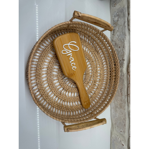 Customizable Wood Hair Brush