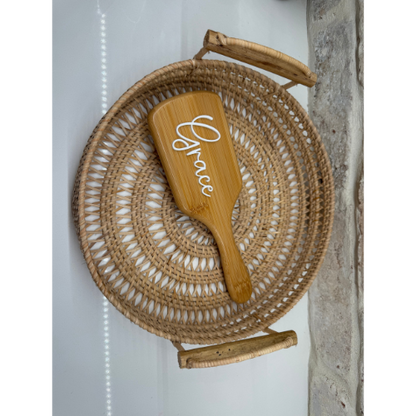 Customizable Wood Hair Brush