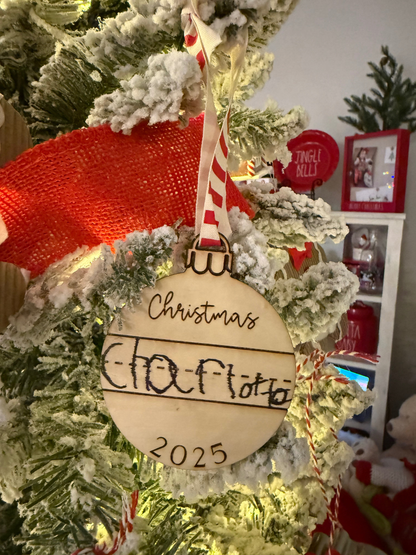 Write-On Christmas 2025 Ornament