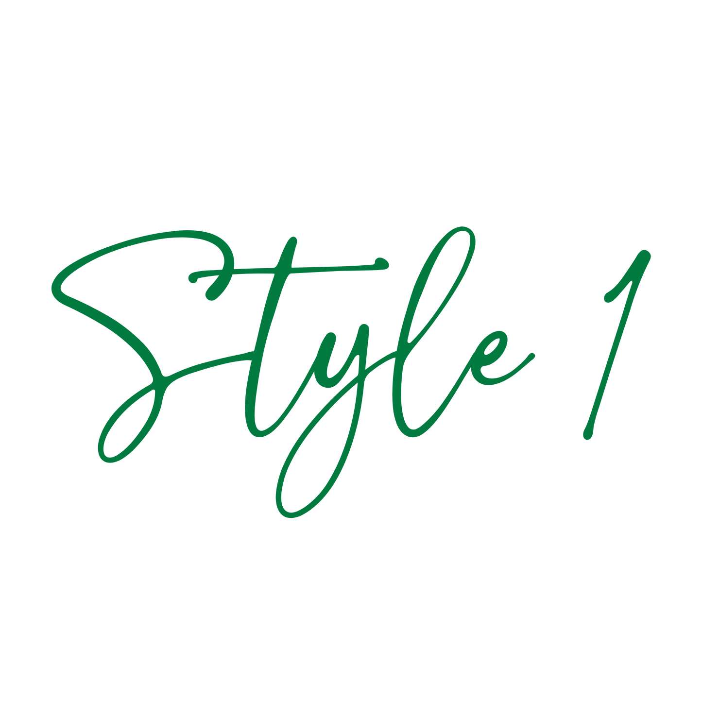 Customize With Your Doll's Name (Dark Green)