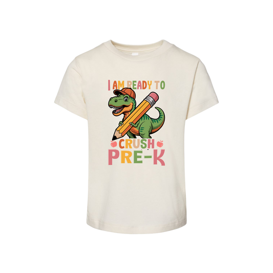 Back To School I Am Ready To Crush Pre-K Youth Tee