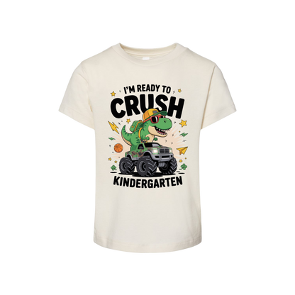 Back To School I Am Ready To Crush Kindergarten Youth Tee