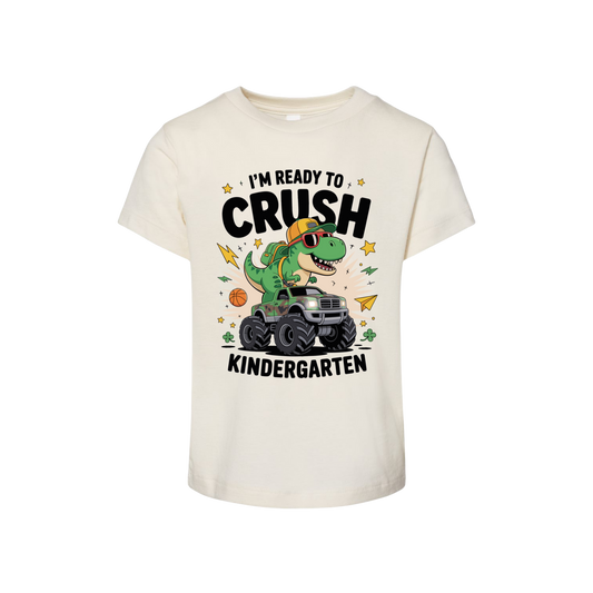 Back To School I Am Ready To Crush Kindergarten Youth Tee