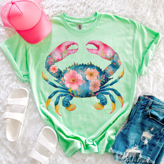 Floral Crab Design