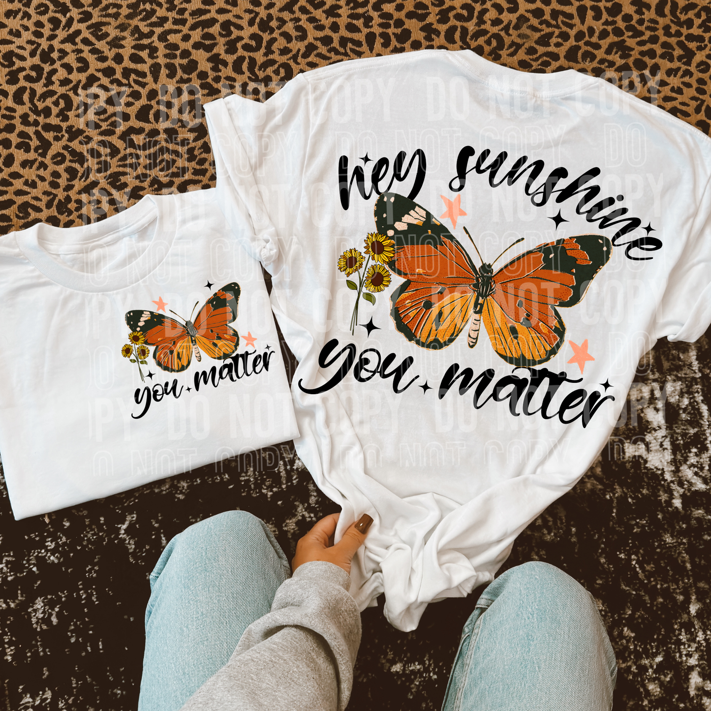 You Matter w/ Butterfly Design (Left Chest & Back)