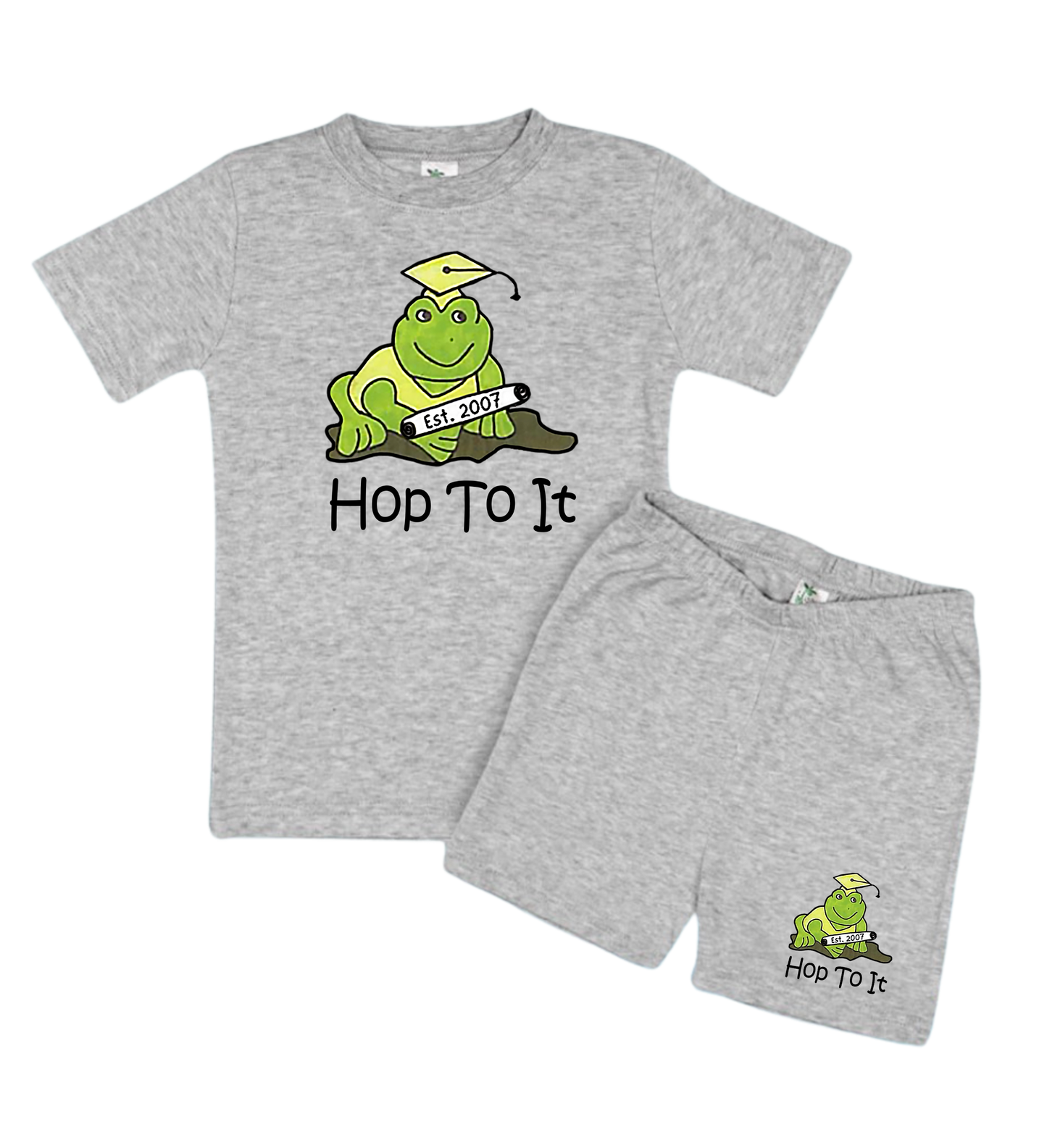 Hop To It T-Shirt & Shorts Matching Set