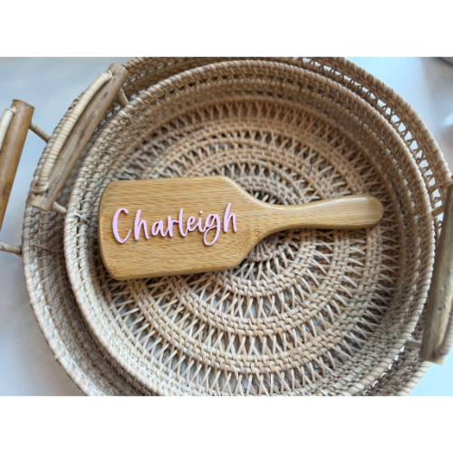 Customizable Wood Hair Brush