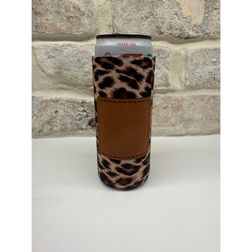 Tall/Slim Leopard Koozie