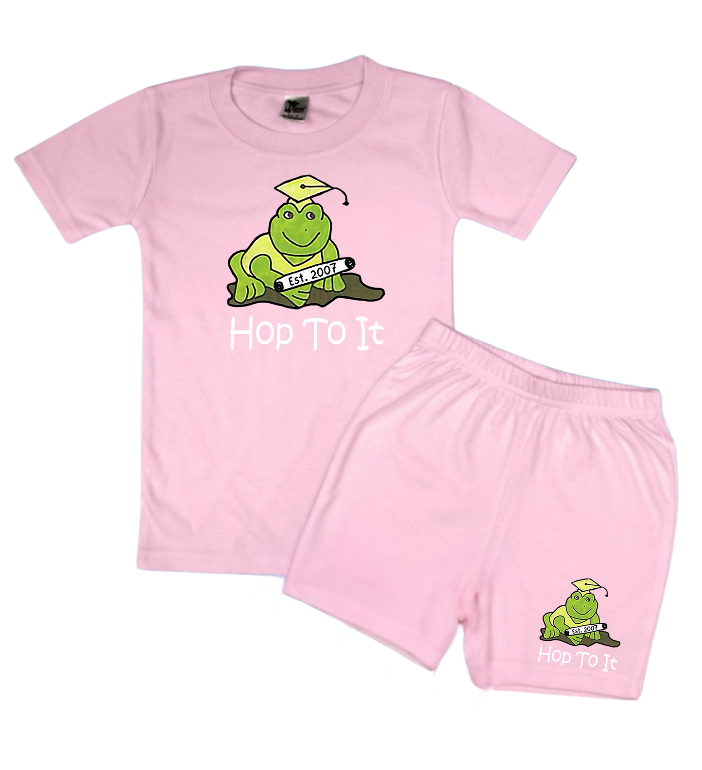 Hop To It T-Shirt & Shorts Matching Set