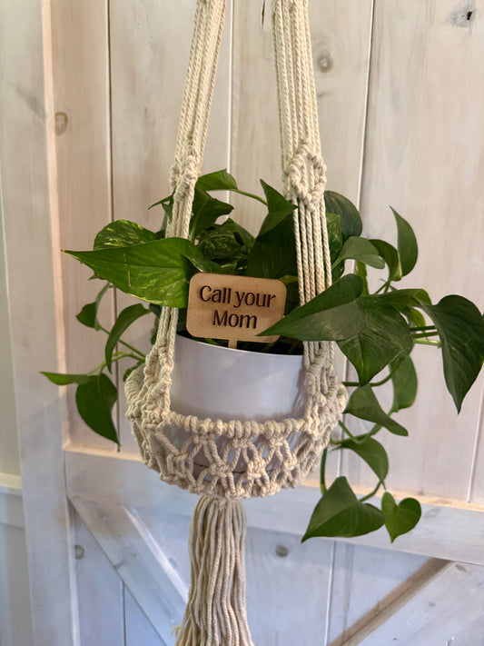 Customizable Flower Pot Sign Decoration